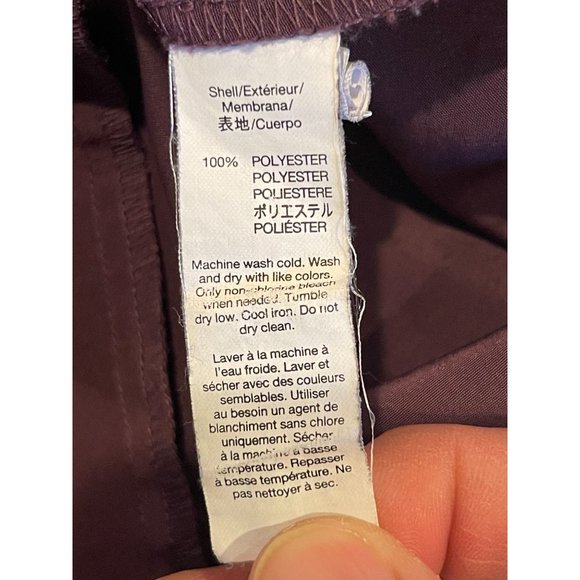 Gap Womens Shift Mini Dress Round Neck Back Zip Sleeveless Purple Size Medium - Picture 6 of 7